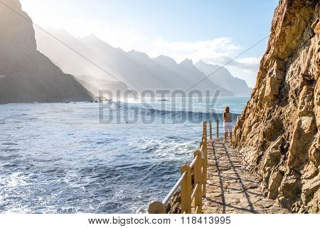Coastline near Tagana village on Tenerife island