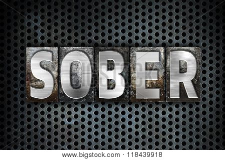 Sober Concept Metal Letterpress Type