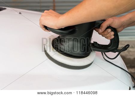 Car Care With Power Buffer Machine