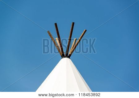 The Top Of A Teepee