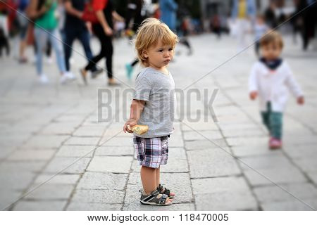 Baby Boy Playing With Girl