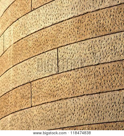 In Cislago  Street Lombardy Italy    Abstract   Pavement Of A Curch And Wall Marble