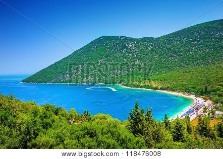 Antisamos beach on Kefalonia island, Greece