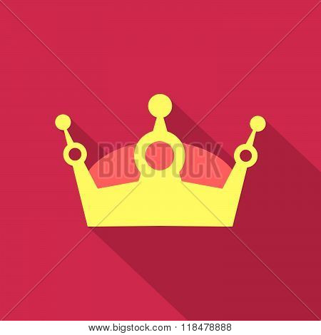 King crown flat design