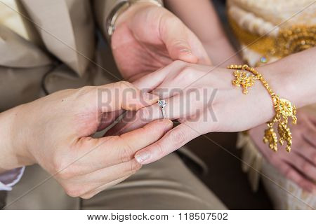 The Exchange of Wedding Rings represent the vows and promises the bride and groom have exchanged.