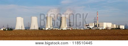 Panoramic View Of Nuclear Power Plant