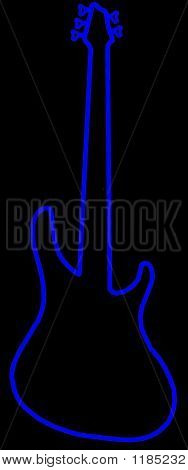 5Stringbassneonblue