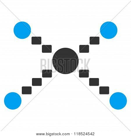 Dotted Links Vector Icon