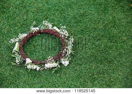 Wreath From White Daisies