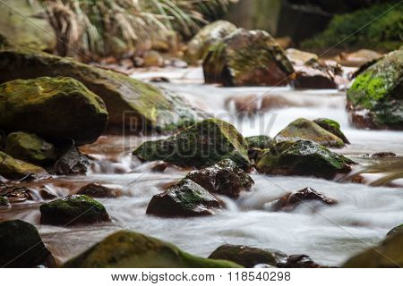 Huangsi River Bed With Nice Water In Taipei, Taiwan