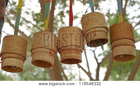 Bamboo Wooden Rice Box For Sticky Rice