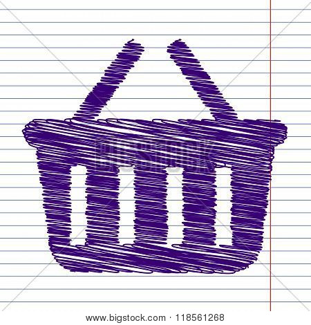 Scrible icon on paper