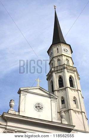 St. Michael's Church (tower) At Michaelerplatz, Vienna, Austria
