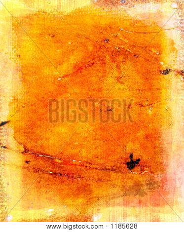 Grunge 橙绘帆布