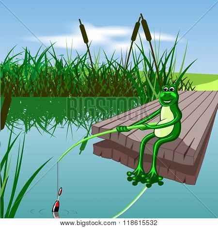 cartoon frog