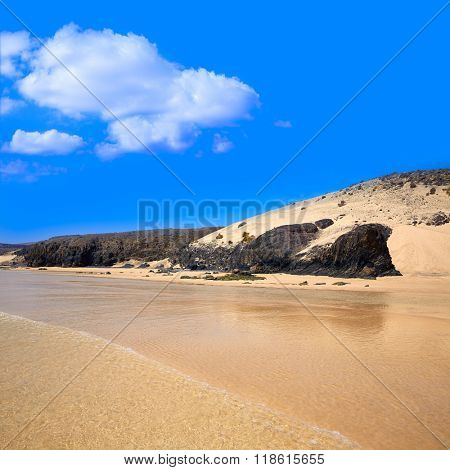 Jandia beach Mal Nombre Fuerteventura at Canary Islands of Spain