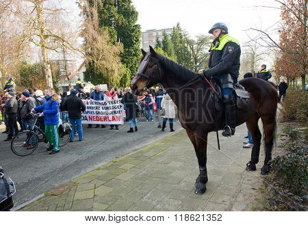 Demonstration Against Refugees
