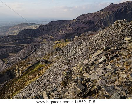 Dinorwig slate mines.