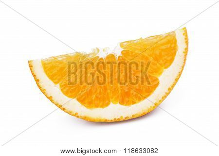 Orange on white background