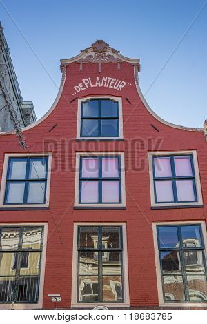 Old Red House In The Center Of Leeuwarden