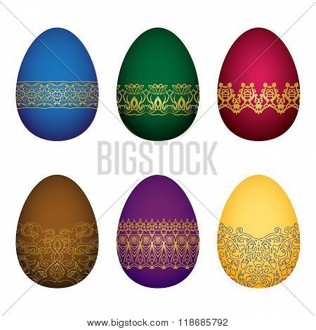Easter colorfull eggs