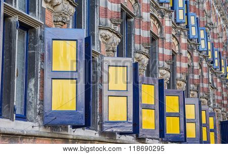 Blinds At The Kanselarij Building In Leeuwarden