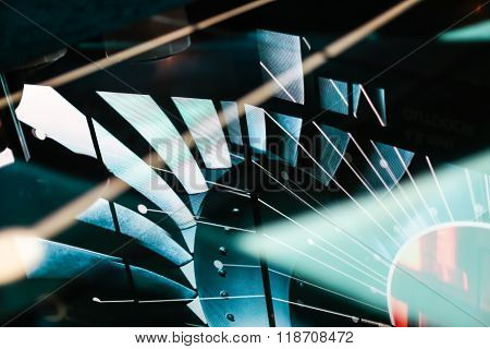 Led Floor And Technoligy Metal Pattern