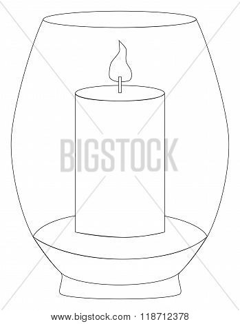 Candle In The Glass