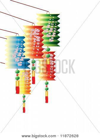 Lanterne cinesi multicolore