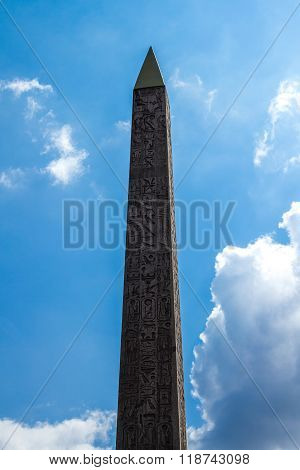 Luxor Obelisk Monument In Paris