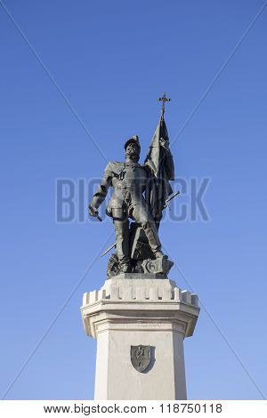 Statue Of Hernan Cortes, Medellin, Spain