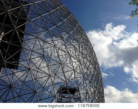 MONTREAL, QUEBEC -- MAY 29, 2015 -- The Biosphere, a structure designed by R Buckminster Fuller in 1967, boasts itself the only museum in North America dedicated to the environment, meteorology, climate, water and air quality.