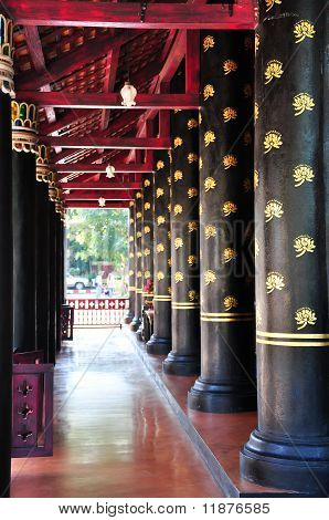 Balcony Column In Thai Ancient