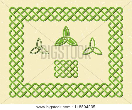 Celtic Style Knot Frame And Elements