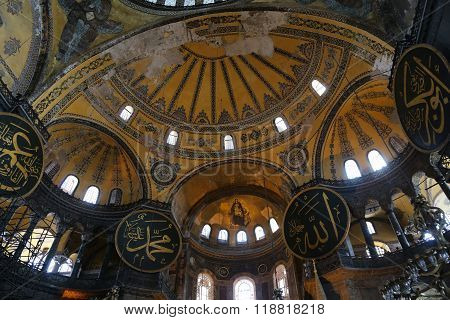 Hagia Sophia Museum In Istanbul City, Turkey
