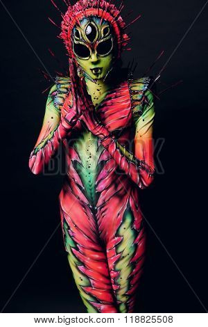 Creature plastic art dance