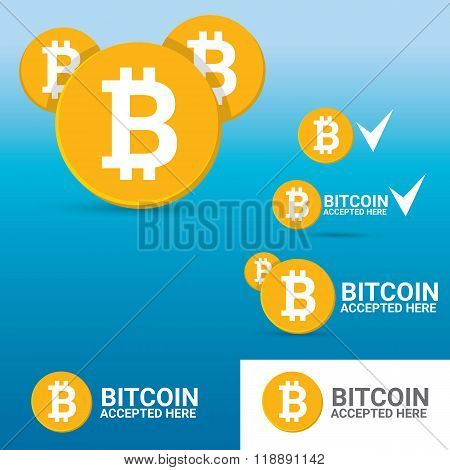 vector Bitcoin symbol. bitcoin icon
