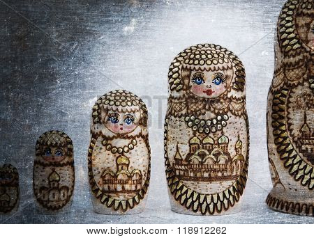 Russian Wooden Doll - Matryoshka - Vintage