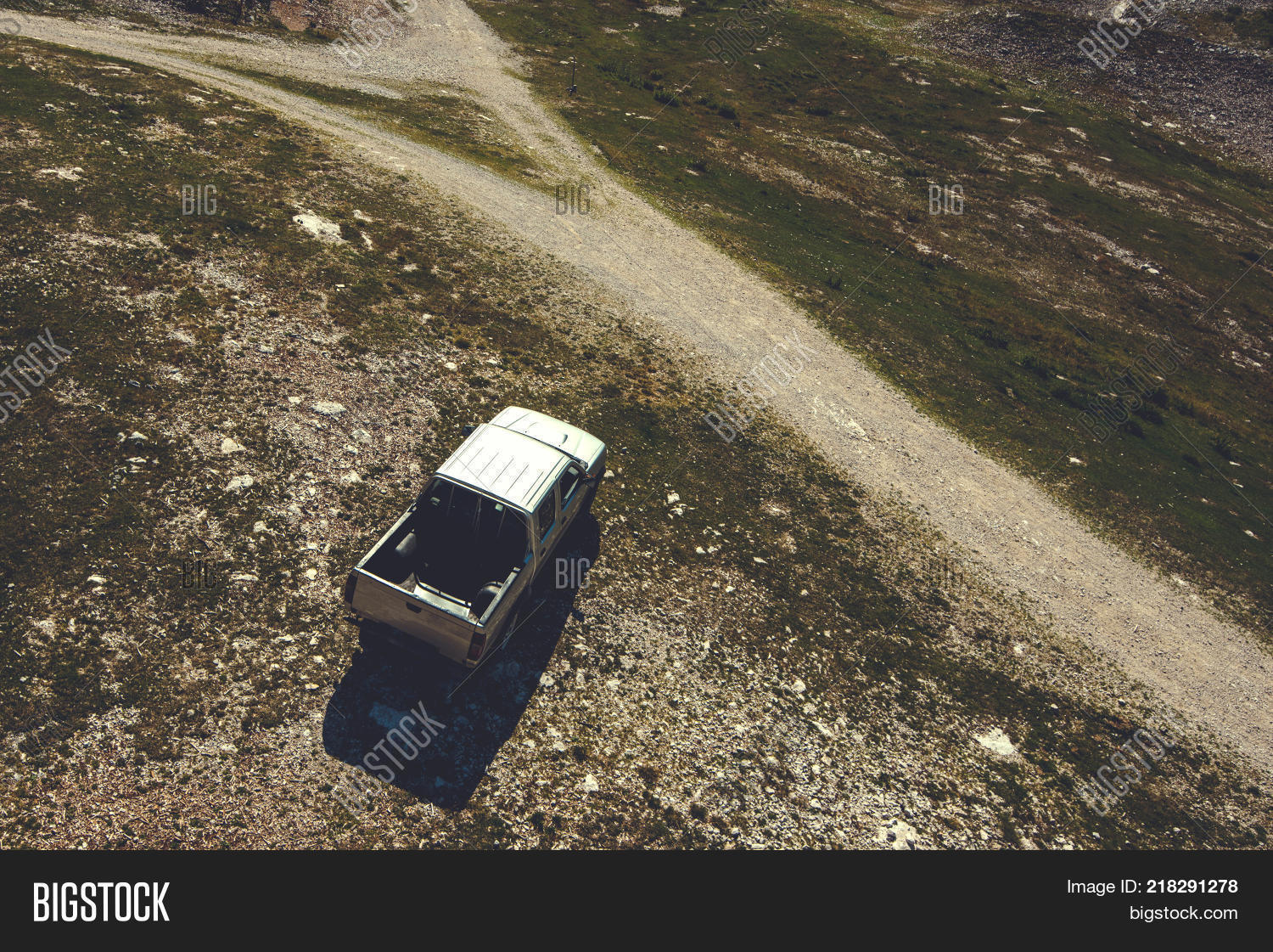Pick Truck On Mountain Image & Photo (Free Trial) Bigstock