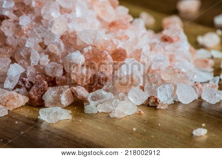 Himalayan Salt - Pink Rock Salt - Closeup - Macro
