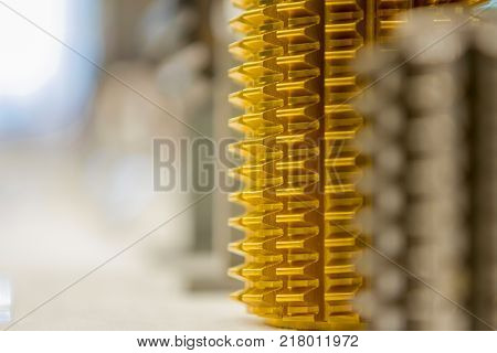 Backlash golden in close up for art work
