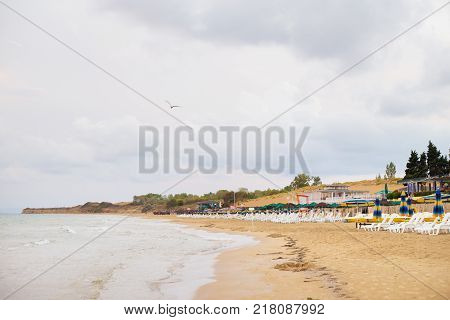 Beautiful sea and sandy beaches of Bulgaria, Nessebar