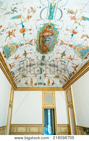 Rivoli Italy - August 14 2016: The Royal catle of Rivoli
