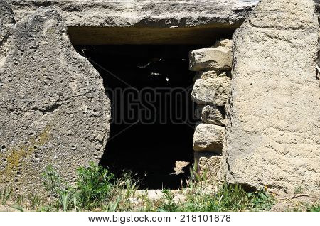 An ancient dwelling in the suburbs of Baku near the shore of the Caspian Sea.