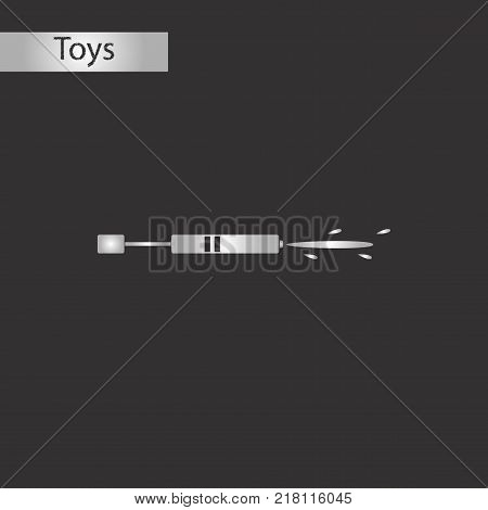 black and white style Kids toy water gun