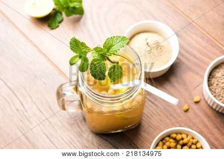 Jal Jeera or Jal-jeera, or jaljira, is an Indian beverage prepared using mixing cumin powder in water and served cold