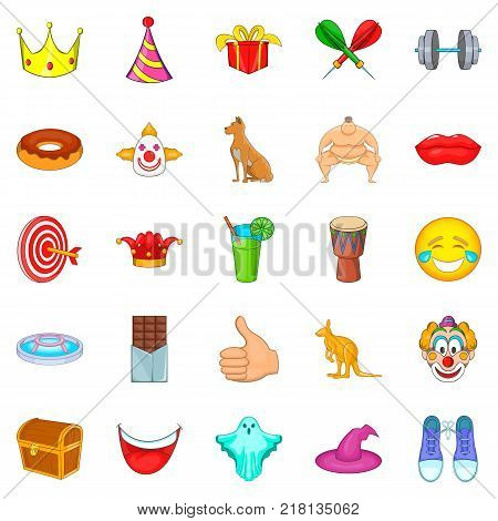 Spectacle icons set. Cartoon set of 25 spectacle vector icons for web isolated on white background