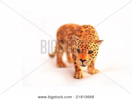 Jaguar eristetty valkoisella taustalla