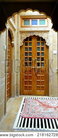 Nice gateway to a house in Asia