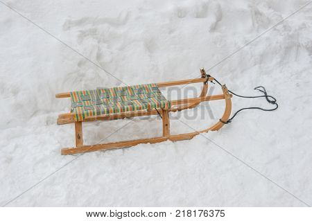 Sledge in snow